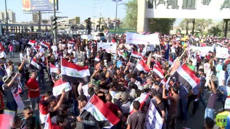 تظاهرات مؤيدة للعبادي في محافظات عراقية