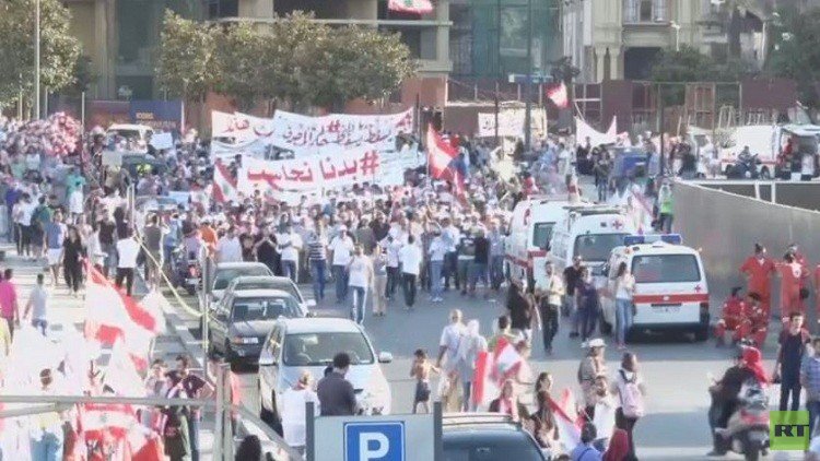 تظاهرات ضد الفساد في العاصمة اللبنانية