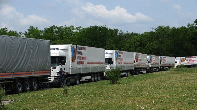 قافلة مساعدات إنسانية روسية جديدة إلى المتضررين من الصراع شرق أوكرانيا