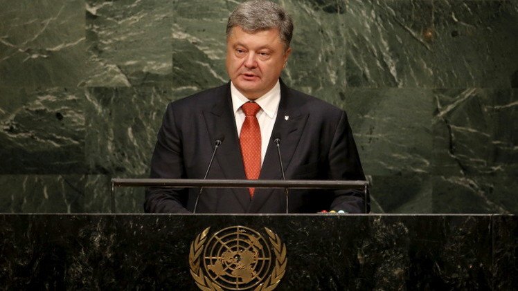 تشوركين يغادر قاعة الجمعية العامة أثناء كلمة الرئيس الأوكراني