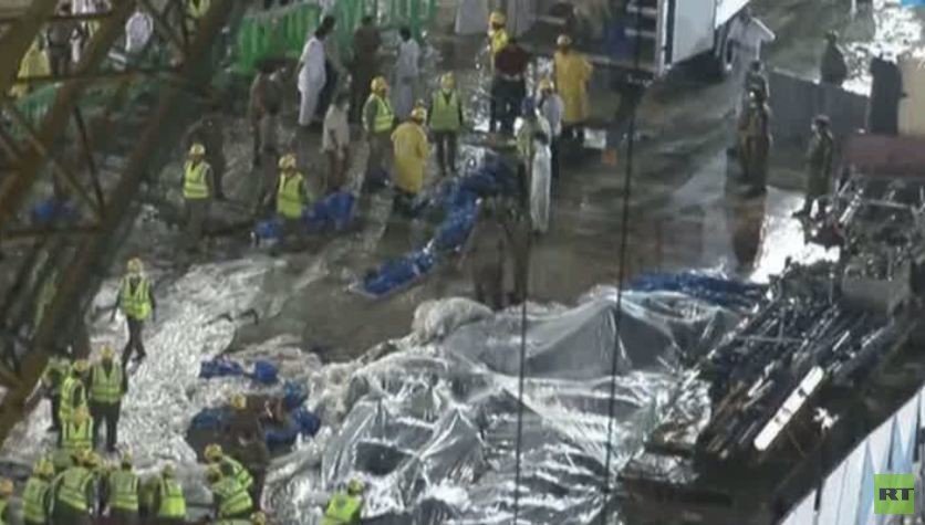 مصرع 107 أشخاص بسقوط رافعة على المصلين في مكة