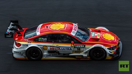 البرازيلي أوغوستو فارفوس سائق فريق RBM على سيارة BMW