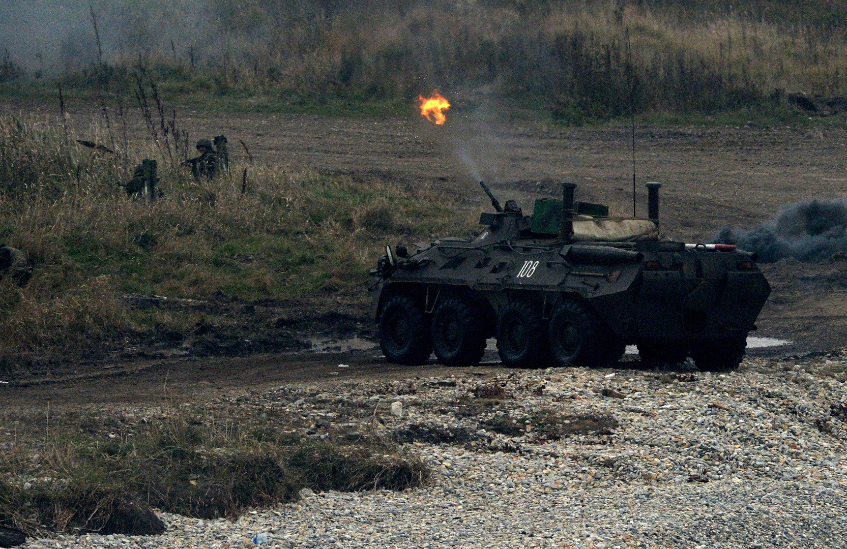 مشاة البحرية خلال عملية الانزال في اقليم بريمورية