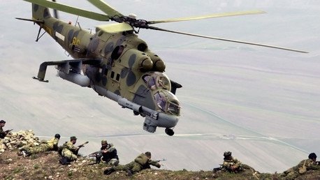 المروحية "مي - 24" مهمتها الأساسية مساندة القوات البرية في ساحات القتال