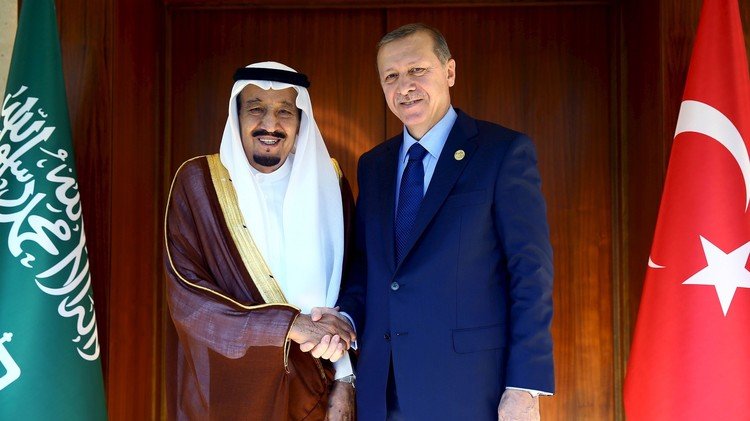 أردوغان يرحب بالعاهل السعودي عن طريق تويتر والملك يرد