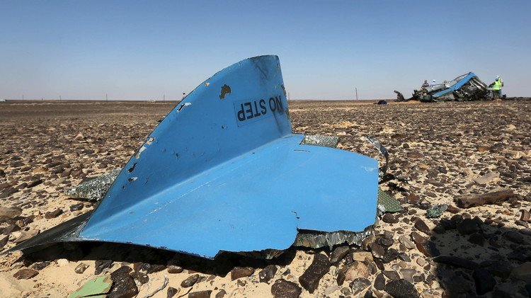 التحقيقات الروسية تؤكد سقوط الطائرة في سيناء بعد انفجار قنبلة