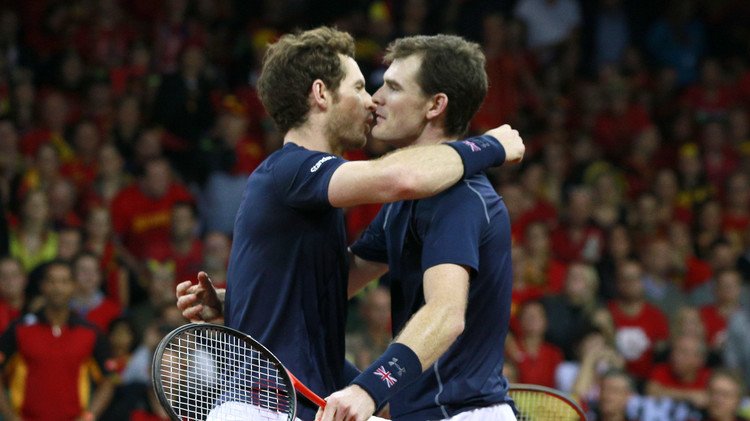نهائي كأس ديفيز..الشقيقان موراي يقودان بريطانيا للتقدم 2-1 على بلجيكا (فيديو)
