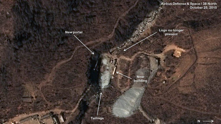 أقمار صناعية ترصد حفر كوريا الشمالية نفقا للتجارب النووية  