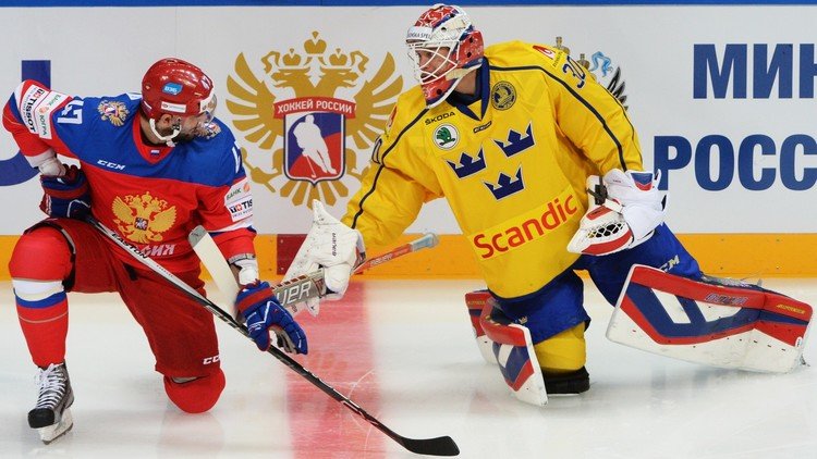 روسيا تخسر أمام السويد بهوكي الجليد
