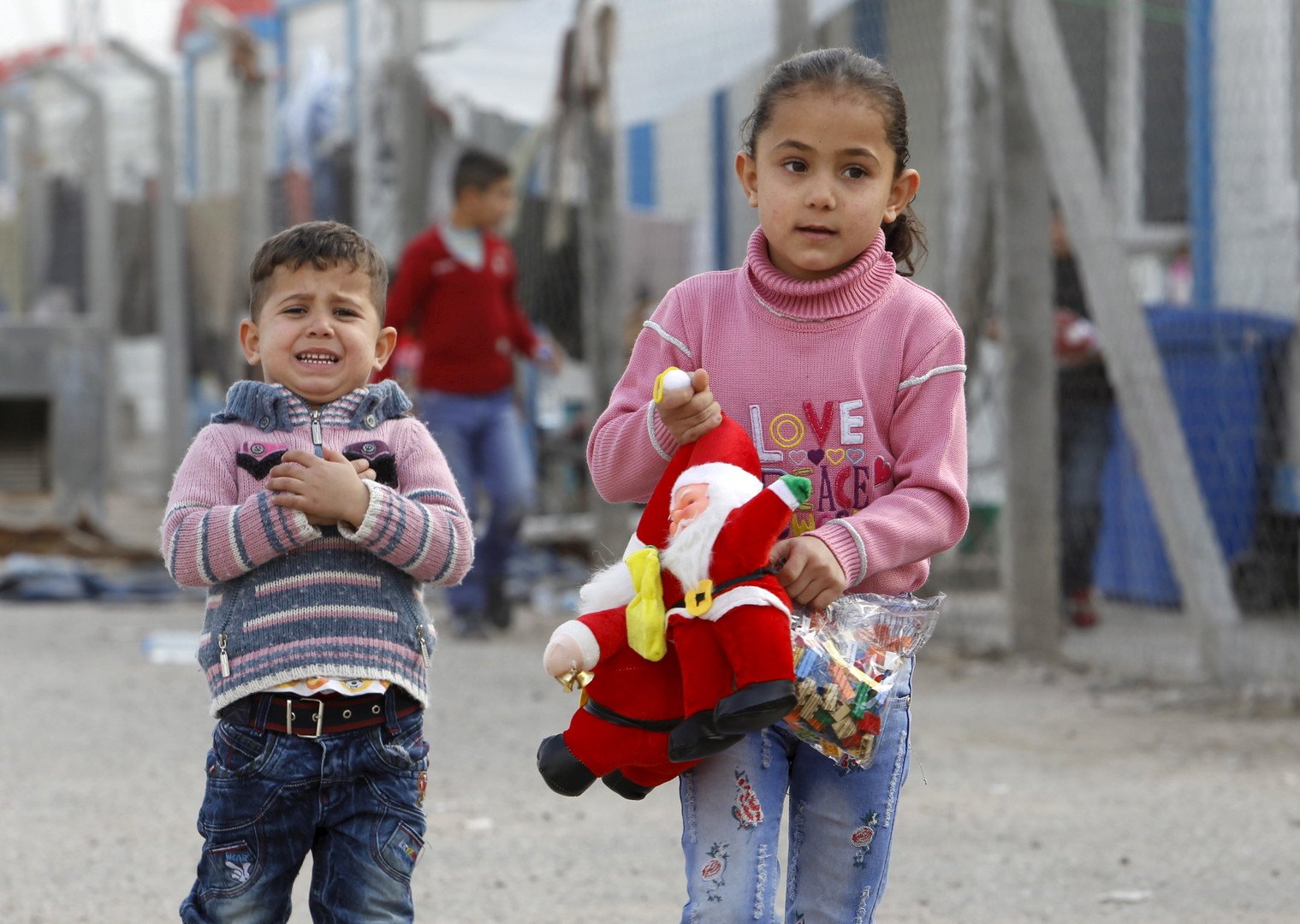 أطفال من عائلات مسيحية غادرت الدولة الإسلامية