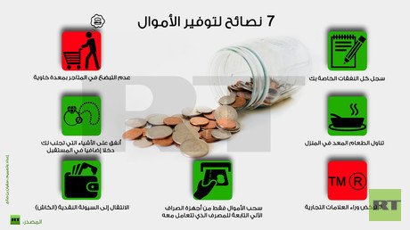 إنفوجرافيك: 7 نصائح لتوفير الأموال