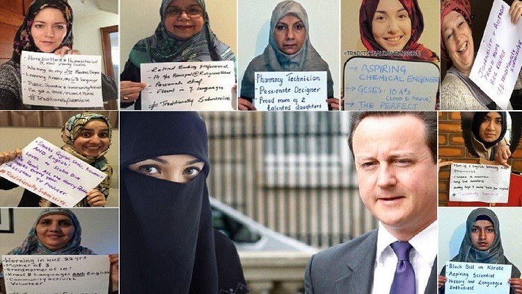 مسلمات بريطانيا ساخطات على كاميرون: كم لغة تتحدث أنت؟