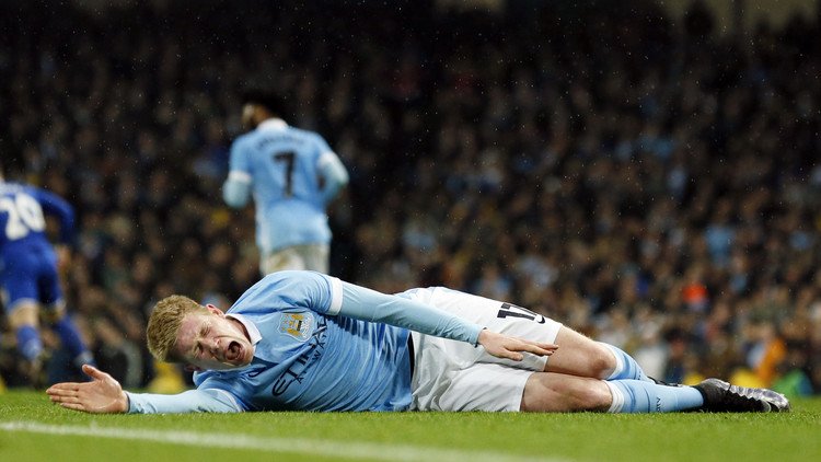 إصابة خطرة تبعد دي بروين عن السيتي لمدة 10 أسابيع