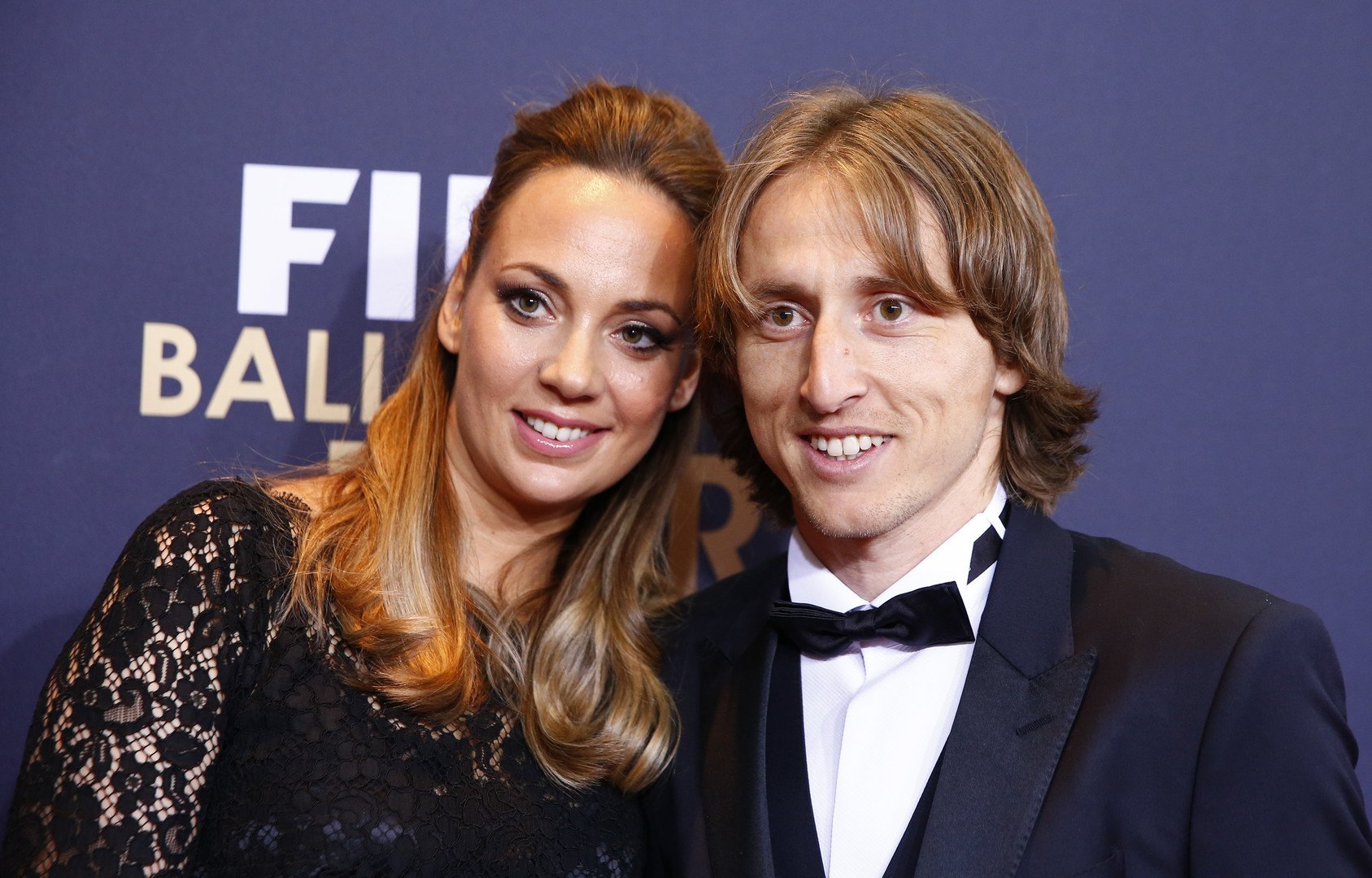 لوكا مودريتش وزوجته فانغا بوسنيتش