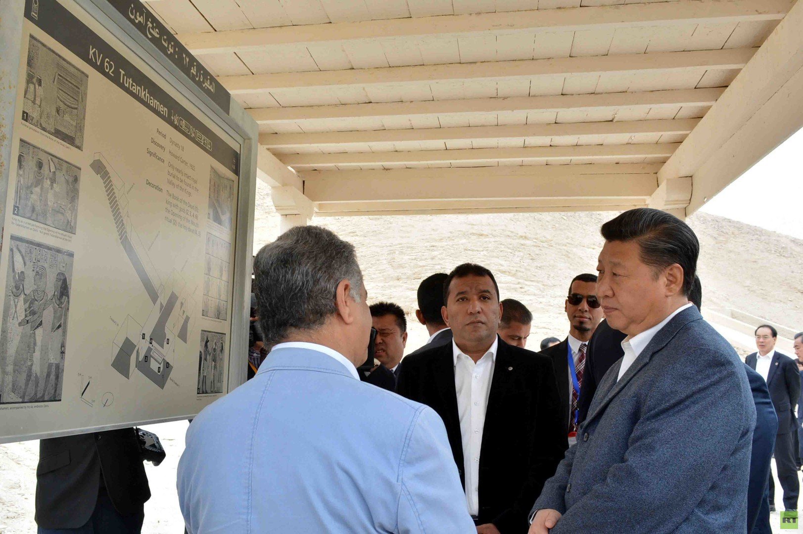 زيارة الرئيس الصيني لآثار الفراعنة فى الأقصر 