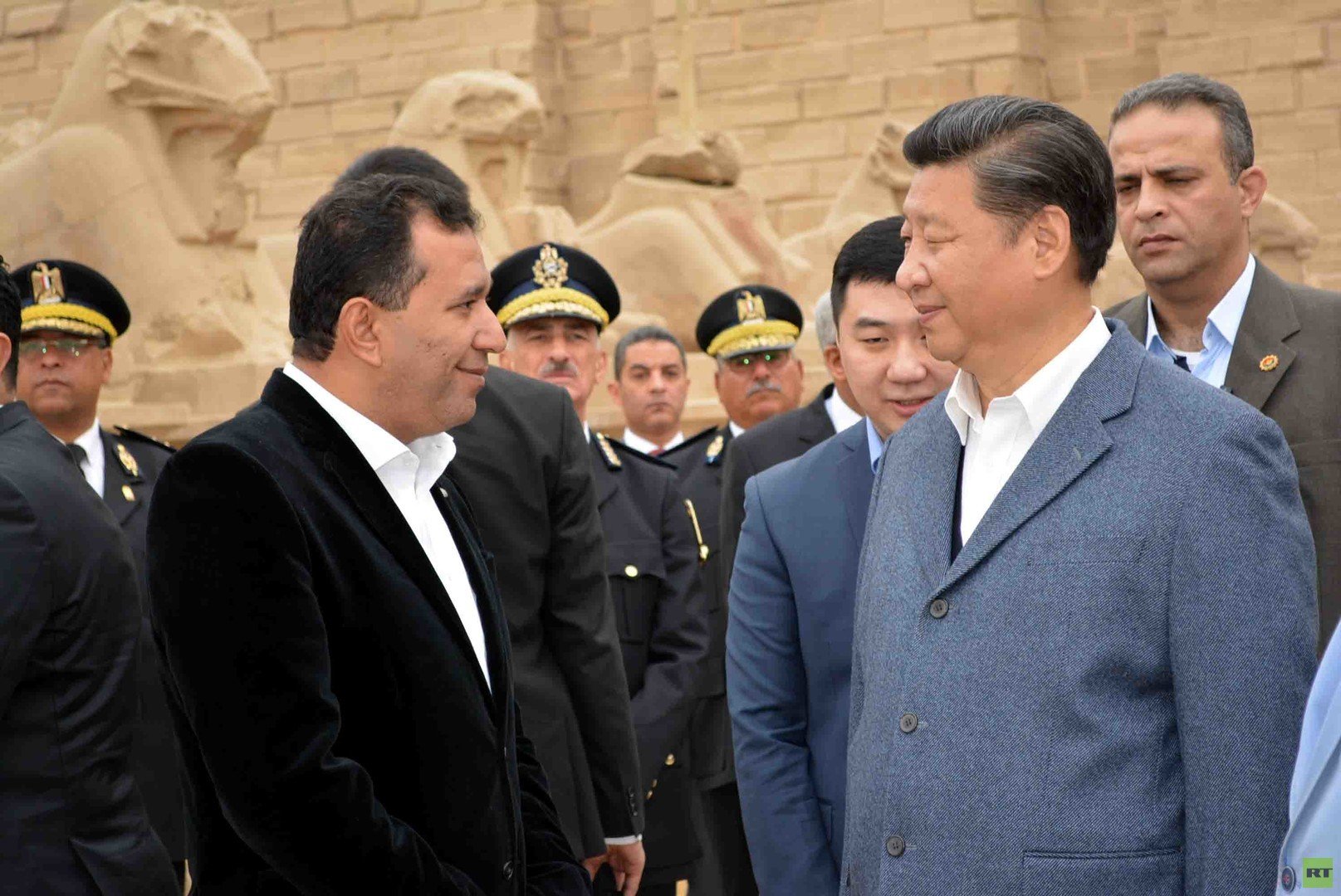 زيارة الرئيس الصيني لآثار الفراعنة فى الأقصر 