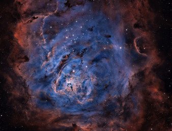 سديم الهور (اللاغونة) المتكوم من الهيدروجين والكبريت والأكسيجين ويقع في برج القوس