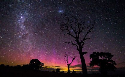 صورة للشفق القطبي الجنوبي