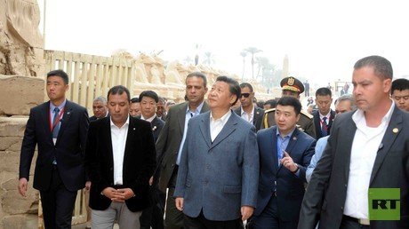 زيارة الرئيس الصيني لآثار الفراعنة فى الأقصر 