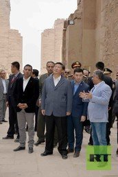 زيارة الرئيس الصيني لآثار الفراعنة فى الأقصر 