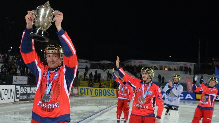 فيديو .. روسيا بطلة العالم للمرة العاشرة لهوكي الجليد بالكرة 