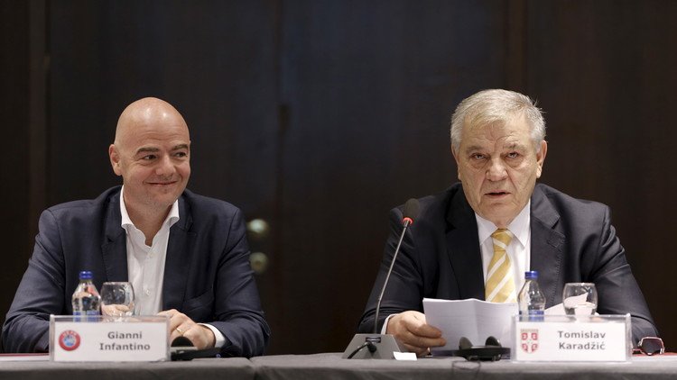 اتحادات أوروبا تتعهد بمساندة إنفانتينو في انتخابات رئاسة الفيفا