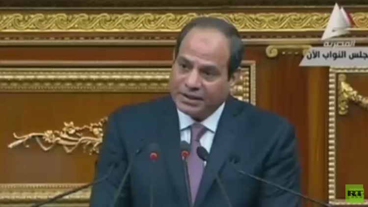 السيسي يلقي خطابه الأول أمام البرلمان