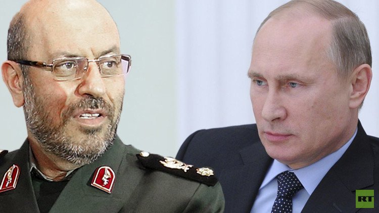 الرئيس فلاديمير بوتين يلتقي وزير الدفاع الإيراني حسين دهقان