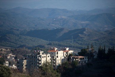 منظر لمدينة كسب الواقعة بالقرب من الحدود السورية التركية