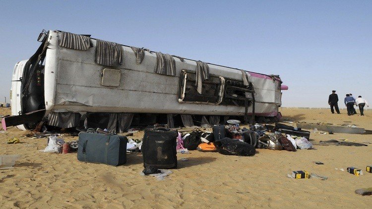  مصرع 18 شخصا بحادث سير جنوبي سيناء المصرية 