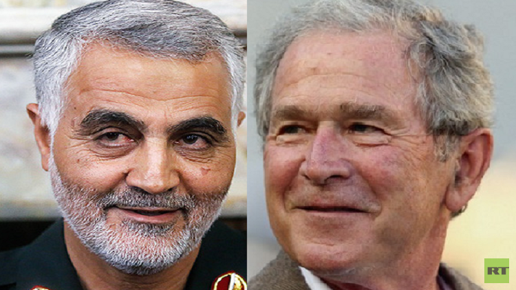 العلاقة بين جورج بوش وقاسم سليماني!
