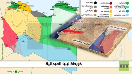 إنفوجرافيك: خريطة ليبيا الميدانية
