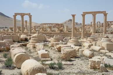 الجزء الأثري من تدمر بعد تحرير المدينة من الإرهابيين