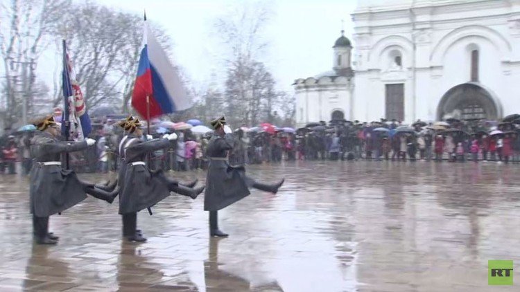  استعراضات حرس الشرف في الكرملين (فيديو)