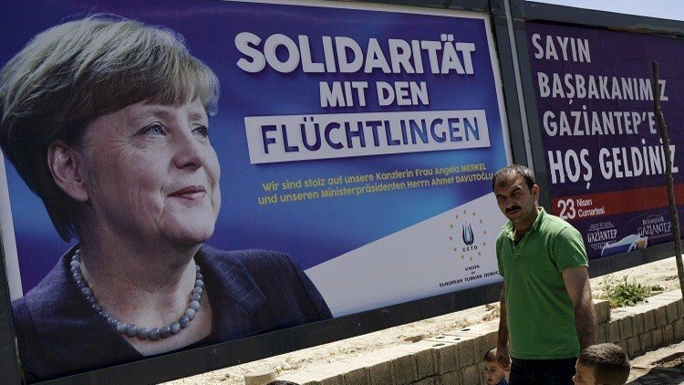 ميركل تفقدت اللاجئين في مدينة غازي عنتاب جنوب تركيا