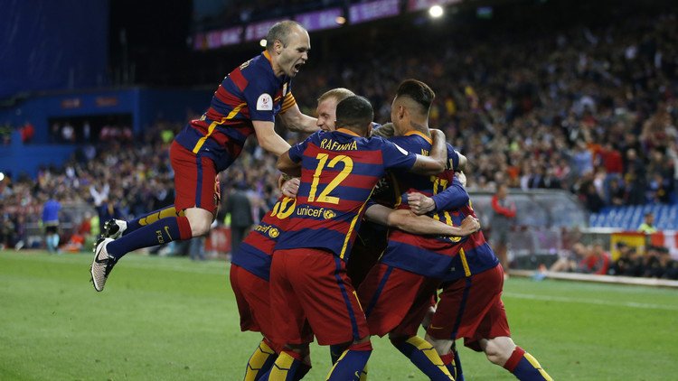 برشلونة يهزم إشبيلية ويعانق كأس الملك (فيديو)