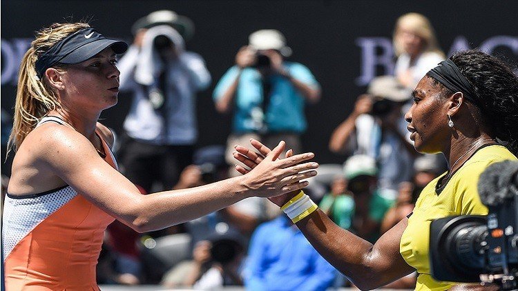 سيرينا تتفوق على الحسناء شارابوفا !!