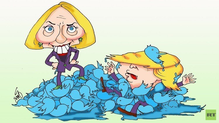 كلينتون تتفوق على ترامب  في حرب التغريدات! 