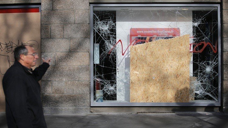 تعرض مقر نقابة "سي جي تي" في فرنسا للتخريب