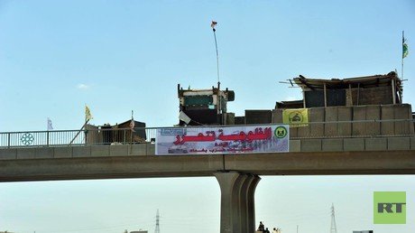 الطريق المؤدي إلى الفلوجة بعد سيطرة القوات العراقية عليه