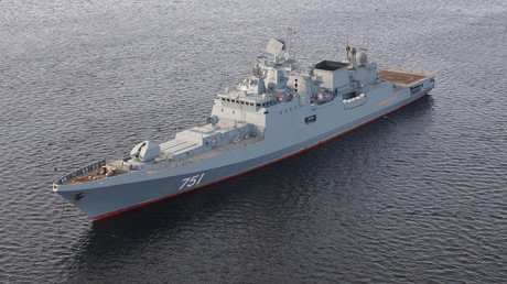 اختبار فرقاطة "الأميرال إيسين" في بحر البلطيق