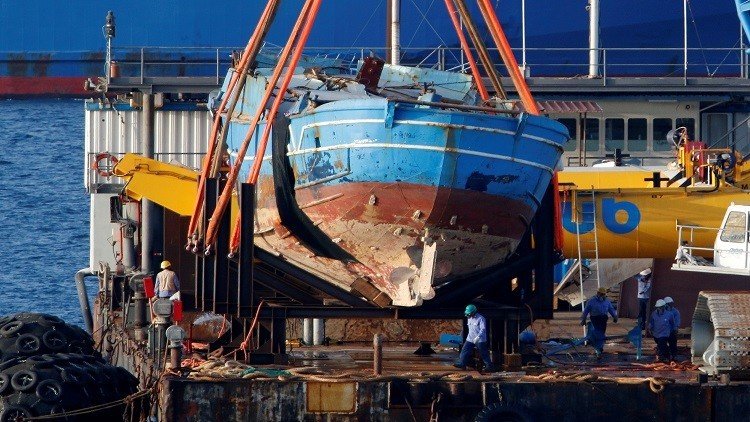 انتشال 217 جثة لمهاجرين غرقوا في 2015