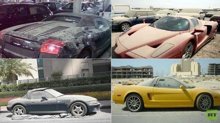 سيارات فاخرة مهملة في شوراع دبي! (صور)
