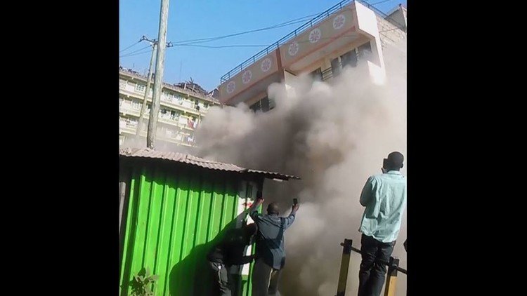 مبنى ذو خمسة طوابق ينهار في نيروبي 
