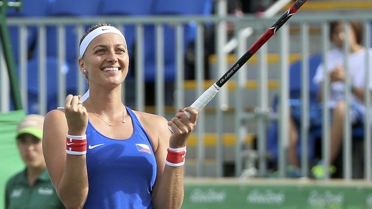 كفيتوفا تبلغ المربع الذهبي الأولمبي