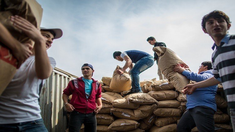 مساعدات إنسانية روسية لقرى اللاذقية