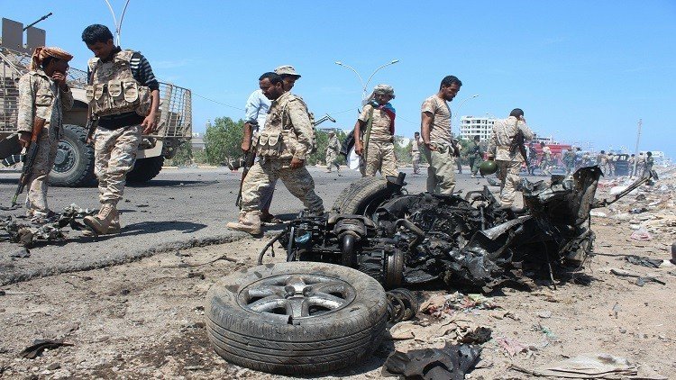 مقتل 4 جنود بتفجير انتحاري جنوب اليمن