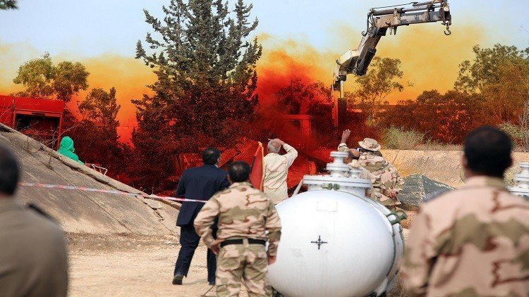 آخر دفعة من الأسلحة الكيميائية غادرت ليبيا