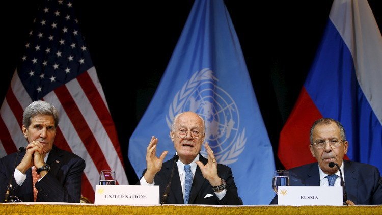 لافروف وكيري في جنيف لاتخاذ موقف مشترك من الأزمة السورية