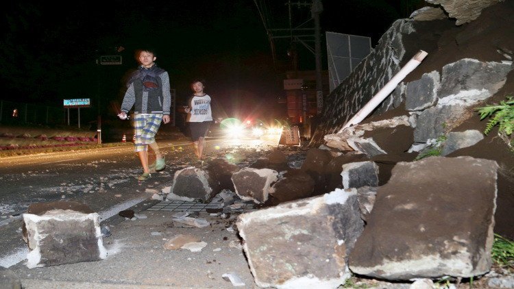 هزة أرضية بقوة 5.1 تضرب كوماموتو في اليابان 